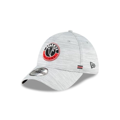 Atlanta Falcons Gorra | New Era NFL Fall Sideline Historic 39thirty Stretch Fit Cap Mexico - Grises